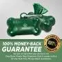 Lillian Ruff Dog Waste Bag Dispenser with Leash Clip Disposable Bag Holder for Pet Waste - 15 Leak Proof Unscented Poop Bags Included-3 Pc Pack Green Lillian Ruff Dog Waste Bag Dispenser with Leash Clip Disposable Bag Holder for Pet Waste - 15 Leak Proof Unscented Poop Bags Included-3 Pc Pack Green
