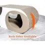 ComSaf Durable Cat Scratcher Cardboard, Corrugated Scratch Pad, Cat Scratcher Lounge with Hole, Furniture Protection, Cat Training Toy, Large Pack of 1 ComSaf Durable Cat Scratcher Cardboard, Corrugated Scratch Pad, Cat Scratcher Lounge with Hole, Furniture Protection, Cat Training Toy, Large Pack of 1
