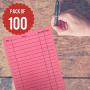 Pet, Dog, Cat Grooming Customer Client Clip Cards (100 Pack Thick 4 X 6 inch Profile Kennel Record Care Service Card) … (Cherry)