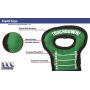 NFL Football Field DOG TOY with Squeaker. - SEATTLE SEAHAWKS - For Tug, Toss, and Fetch. - Tough & Durable PET TOY