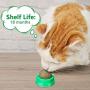 Skylety 4 Pieces Catnip Ball Cat Toys Rotatable Self-Adhesive Catnip Edible Licking Balls Natural Catnip Cat Treats Toys for Cats Kitten Kitty Playing Chewing Cleaning Teeth (Green)