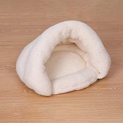 SQHZJ0 Cozy Cat Cuddle Cave Bed Pet Tent Cave Bed with Anti Slip Bottom Dog Cat Puppy Animals Soft Warm Fleece Cat Sleeping Bag Dog Bed Burrow