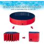 Pet Soft Foldable Dog Pool - Collapsible Pet Bath Pool Dog Bathing Tub Kiddie Swiming Pool for for Kids Dogs