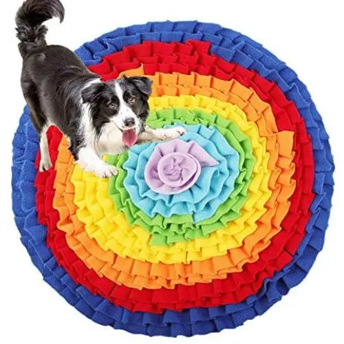 Snuffle Mat for Dogs Nosework Feeding Mat Puppy Feeding Mat Play Blanket Puzzle Toys Encourages Natural Foraging Skills Machine Washable Snuffle Mat for Dogs Nosework Feeding Mat Puppy Feeding Mat Play Blanket Puzzle Toys Encourages Natural Foraging Skills Machine Washable