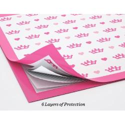 Designer Puppy Training Pads - Pink - Very Absorbent Core - for Puppies & Dogs (120 Pads) - Set of Twelve 10 Packs