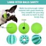 HIPPIH Dog Puzzle Toy 2 Pack, Interactive Dog Toys Ball for IQ Training, Durable and Non-Toxic Treat Dispensing Puppy Toy for Teeth Cleaning/Playing