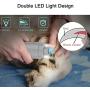 Koneseve Dog Nail Grinder LED Upgraded 2-Speed Powerful Pet Nail Trimmer Electric Rechargeable Dog Nail File Low Noise Painless Paws Grooming & Grinding Trimming for Large Medium Small Dogs & Cats