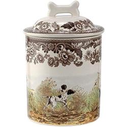 Spode Woodland Dogs Treat Jar 7'' Assorted Dogs
