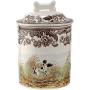 Spode Woodland Dogs Treat Jar 7'' Assorted Dogs