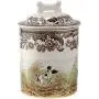 Spode Woodland Dogs Treat Jar 7'' Assorted Dogs Spode Woodland Dogs Treat Jar 7'' Assorted Dogs