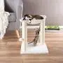 PETMAKER Cat Tree and Scratcher- Two Sisal Scratching Posts, Hammock Style Lounging Bed and Interactive Hanging Toy for Cats and Kittens (15.75”) PETMAKER Cat Tree and Scratcher- Two Sisal Scratching Posts, Hammock Style Lounging Bed and Interactive Hanging Toy for Cats and Kittens (15.75”)