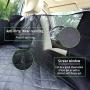 Anti Slip Dog Car Seat Cover with Mesh Window Back Seat Cover for Dog, Waterproof Dog Car Hammock 600D Oxford Fabric Back Seat Cover Pet Car Blanket for Different Cars