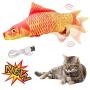 settencas Electric Fish Cat Toys Realistic Plush Electric Swing Fish Cat Mint Toys Pet Amusement Toys