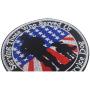 Veterans Service Dog Serving Those Who Served Us Vests/Harnesses Military Tactical Morale Badge Emblem Embroidered Fastener Hook Loop Patch for Dogs Pets 3.15inch Diameter 2PCS
