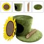 BIGTREE Cat Condo Deluxe Sunflower Cat House with Sisal Cat Climbing Frame Furniture Scratching Post for Kitty Climber House Cat Play Tower Activity Centre for Playing Relax