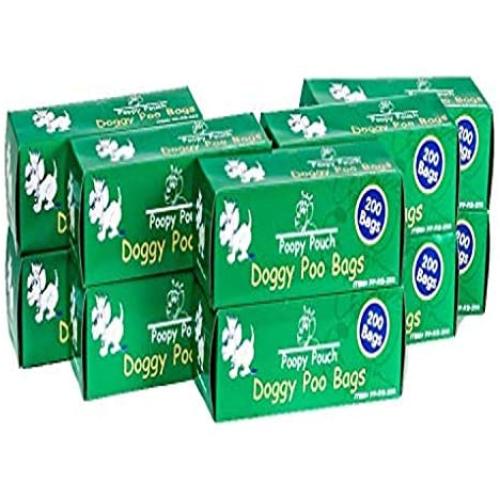 POOPY POUCH PP-RB-200 Universale Dog Pet Waste Bags, 200/Roll, 10 Rolls