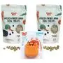 West Paw Duck Superfood Freeze-Dried Raw Dog Treats (2-Pack) & Zogoflex Toppl Treat Dispensing Dog Toy Puzzle (Small, Tangerine) West Paw Duck Superfood Freeze-Dried Raw Dog Treats (2-Pack) & Zogoflex Toppl Treat Dispensing Dog Toy Puzzle (Small, Tangerine)