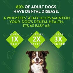 Whimzees Natural Grain Free Dental Dog Treats, Brushzees