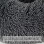 Lacher Donut Pet Bed Round Cushion Marshmellow Faux Fur Cuddler, Calming Fluffy Comfy Bed for Dog and Cat