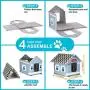 PETYELLA Heated cat Houses for Outdoor Cats in Winter - Heated Outdoor cat House Weatherproof - Outdoor Heated cat House - Easy to Assemble