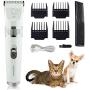 MaiHong Rechargeable Dog Clippers, Low Noise Wireless Trimming Clippers, Dog Hair Trimmer, Cordless Pet Grooming Kit, Professional Cat Hair Trimmer with Combs, Shaver Clippers for Thick Coats