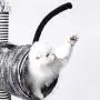 SAsagi Creative Zebra Cat Tree,Scratching Board Cat Furniture Tower House Cat Nest Toy Can Multi-Places for Play Sleep Grinding Claws SAsagi Creative Zebra Cat Tree,Scratching Board Cat Furniture Tower House Cat Nest Toy Can Multi-Places for Play Sleep Grinding Claws