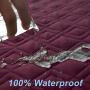 RBSC Home Waterproof Dog Bed Cover Non Slip Large Furniture Protector Sofa Cover Reusable Incontinence Bed Underpads for Pets, Dog, Cat, Kids Including 1 Brush