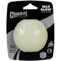 Canine Hardware Chuckit MAX Glow in The Dark Ball Light Play Fetch Ball Dogs
