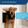 PetSafe Plastic Pet Door for Cats and Dogs, Durable Paintable White Frame with Tinted Vinyl Flap, Easy to Install, Indoor or Outdoor, Multiple Sizes Available - Small, Medium, Large, X-Large