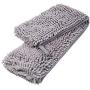 AblePet Dog Cat Pet Bath Towel Super Absorbent Quick Drying Chenille Towel, with Triangle Hand Pockets Machine Washable