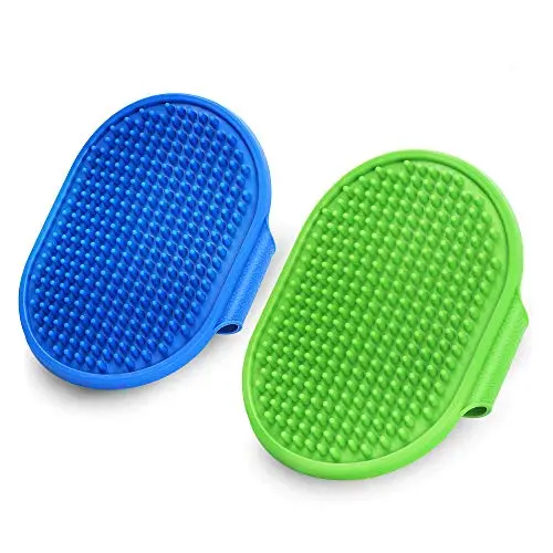 2 Pack Dog Grooming Brush, Premium Pet Bath Brush, Soothing Massage Rubber Comb, Adjustable Ring Handle, Suitable for Long Short Haired Pet. 2 Pack Dog Grooming Brush, Premium Pet Bath Brush, Soothing Massage Rubber Comb, Adjustable Ring Handle, Suitable for Long Short Haired Pet.