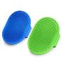 2 Pack Dog Grooming Brush, Premium Pet Bath Brush, Soothing Massage Rubber Comb, Adjustable Ring Handle, Suitable for Long Short Haired Pet.