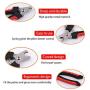 Pets Nail Clippers and Trimmer with Stainless Steel Head,Non-Slip Handles and Safety Guard.Pet Grooming Tools Suitable for Small Large Dogs and Cats,Free Nail File,Pink/Red.