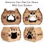 RISEPRO Cat House Scratcher Post Cardboard Condo Cave, Pet Apartment Cat Sofa, Scratching Pad, Cat Furniture, Cat Bed, Cat Scratching Post