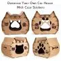 RISEPRO Cat House Scratcher Post Cardboard Condo Cave, Pet Apartment Cat Sofa, Scratching Pad, Cat Furniture, Cat Bed, Cat Scratching Post RISEPRO Cat House Scratcher Post Cardboard Condo Cave, Pet Apartment Cat Sofa, Scratching Pad, Cat Furniture, Cat Bed, Cat Scratching Post