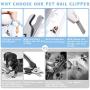 LByzHan Dog Cat Nail Clippers Toenail Clippers with Ultra Bright LED Light and Safety Lock, Pet Nail Trimmers with Nails Collector, Foldable Nail File, Suitable for Small Medium and Large Breeds