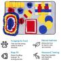 Snuffle Mat for Dogs Nosework Feeding Mat Puppy Feeding Mat Play Blanket Puzzle Toys Encourages Natural Foraging Skills Machine Washable