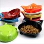 HCAI Pet Bowl Melamine Non-Slip Cute cat Color Melamine cat Bowl pet Supplies Cat Ceramic Bowl