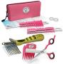 Scaredy Cut Silent Clipper, Pink, with Safari De-Matting Comb