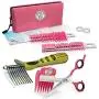 Scaredy Cut Silent Clipper, Pink, with Safari De-Matting Comb Scaredy Cut Silent Clipper, Pink, with Safari De-Matting Comb