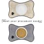 Ptlom Dog and Cat Medium and Small Placemat, Pet Food and Water Mat Suitable for Medium and Small Pets, Prevent Water and Food from Spilling, Cotton
