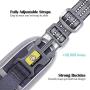 ATOPARK Dog Harness No-Pull Pet Harness Adjustable Comfortable Harness with Handle Outdoor Pet Vest Reflective Oxford Soft Breathable Vest Easy Control for Small Medium Large Dog Grey M