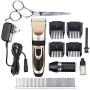 Meric Complete Pet Grooming Kit, Quiet Fur Clipping Set, Contains 4 Comb Attachments, Cleaning Brush and Lubricating Oil, Trims Fur of Dogs, Cats & Other Family Pets