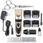 Meric Complete Pet Grooming Kit, Quiet Fur Clipping Set, Contains 4 Comb Attachments, Cleaning Brush and Lubricating Oil, Trims Fur of Dogs, Cats & Other Family Pets