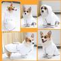 DONGKER Dog Bathrobe, Dog Drying Towel Robe with Waist Belt, Easy Wear Robe for Puppy Small Medium Large Cats