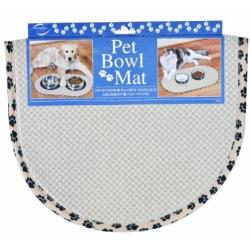 Envision Home 420401 Microfiber Pet Bowl Mat, 12.5 Inch x 21.5 Inch, Taupe