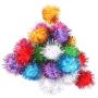 Jili Online Pack of 42 Colorful Glitter Pom Pom Balls Cat Kitten Play Toys forCrafts