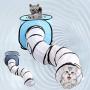 Lorchwise Cat Tunnel Toy,Pet Cat Tunnel,Collapsible Pet Play Tunnel Tube with Storage Bag for Cats, Puppy, Rabbits, Guinea Pig, Indoor and Outdoor Use