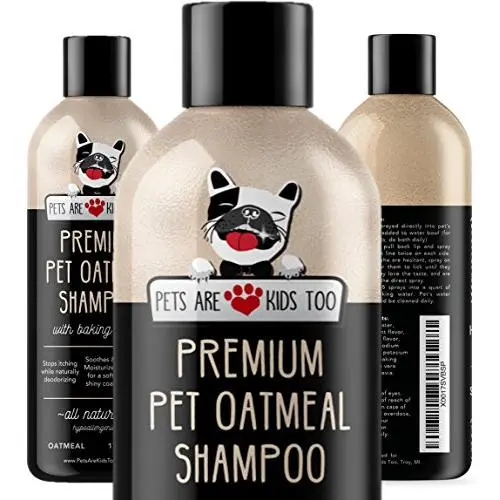 Pet Oatmeal Anti-Itch Shampoo & Conditioner In One! Smelly Puppy Dog & Cat Wash, Natural Ingredients & Hypoallergenic! Relief For Allergies, Itchy, Dry, Irritated Skin!! Smells Amazing! (1 btl)