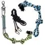 Spring Rope Dog Toy - Interactive Dog Tug Toy Builds Pet Muscle - Includes Bonus Rope Toy - 16ft Hanging Rope, Spring Kit + Bungee Tether Tug Pull Flirt Pole Kit - Perfect Outdoor Activity Dog Toy Spring Rope Dog Toy - Interactive Dog Tug Toy Builds Pet Muscle - Includes Bonus Rope Toy - 16ft Hanging Rope, Spring Kit + Bungee Tether Tug Pull Flirt Pole Kit - Perfect Outdoor Activity Dog Toy